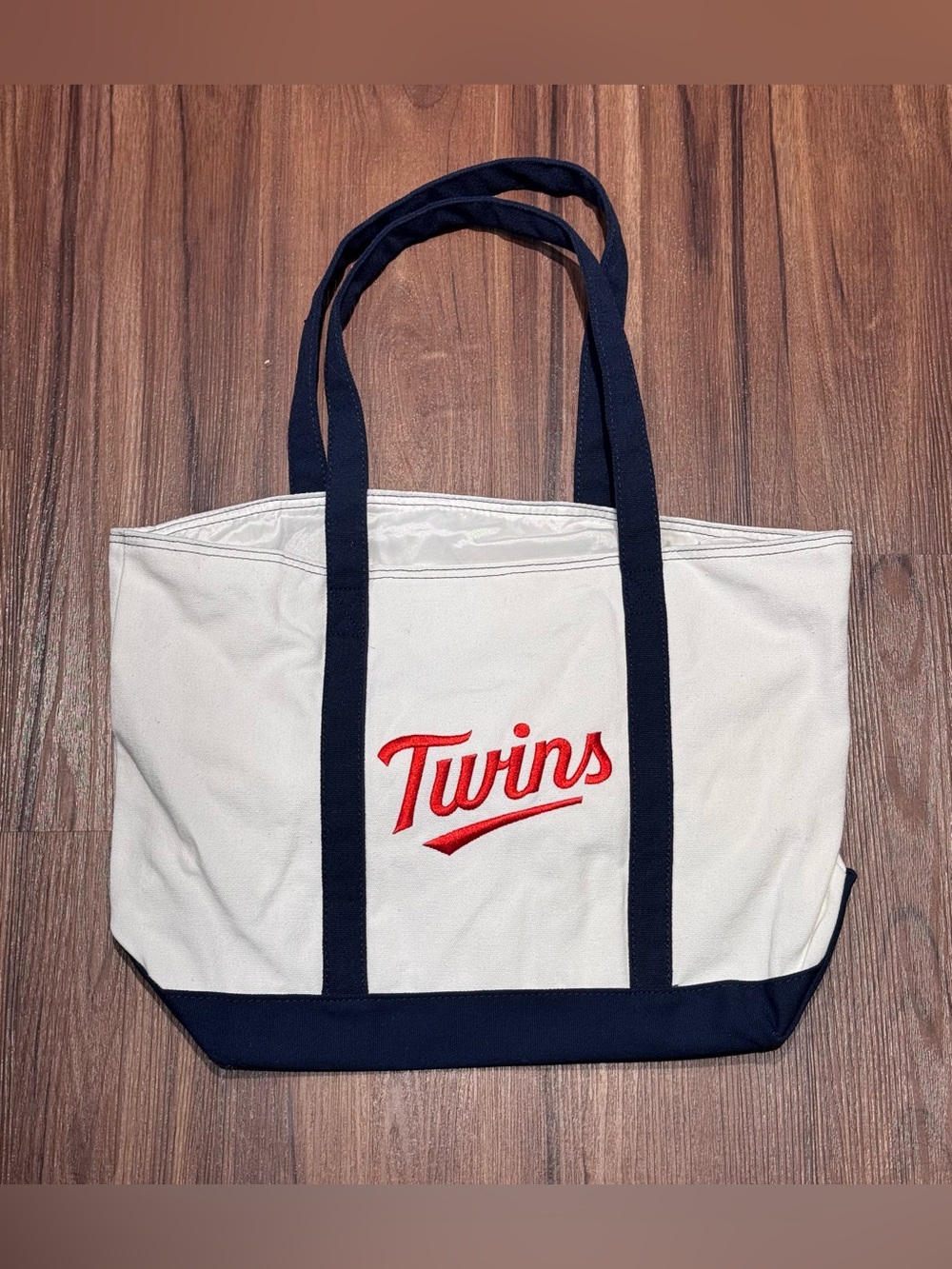 New Minnesota Twins Embroidered Beach Bag Canvas Tote